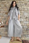 Jo Jo Quirky Hopsack Crop Pant Dove